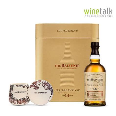 THE BALVENIE 14YO CARIBBEAN CASK GIFT PACK 700ML | 43%ALC - Wine Talk