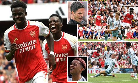 Arsenal 2 1 Nottingham Forest Bukayo Saka Scores A Stunner As The