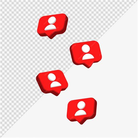 Premium Vector Instagram Followers Icon In 3d Speech Bubble For