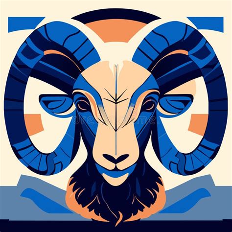 Ram Head. Symbol of the Zodiac Stock Photo - Image of wild ...