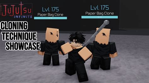 Showcasing Cloning Technique In Jujutsu Infinite Roblox YouTube