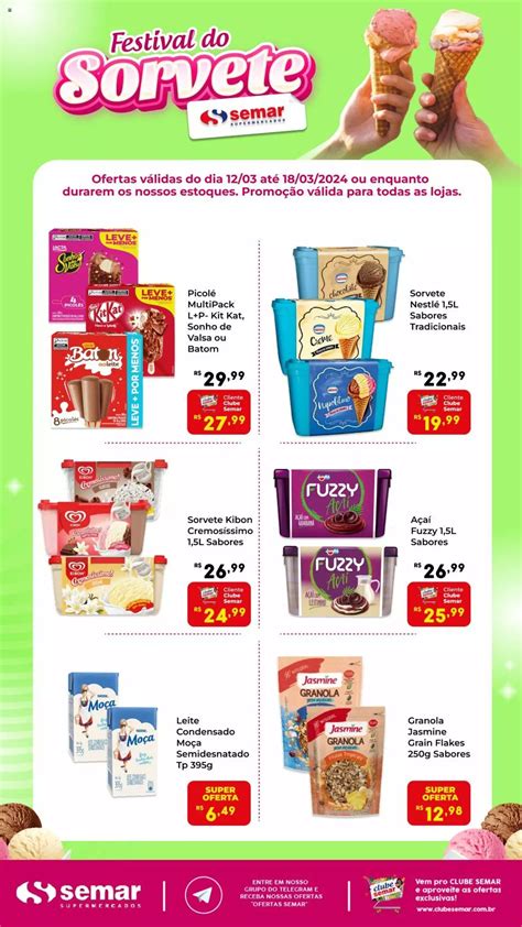 Semar Supermercado Ofertas Especial Sorvetes De