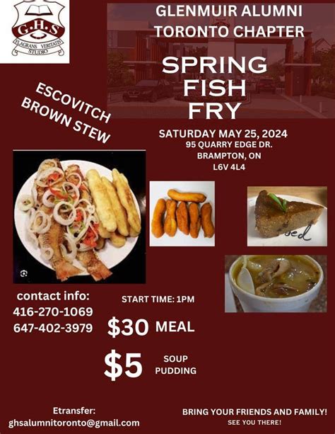 Glenmuir Alumni Spring Fish Fry – The Alliance of Jamaican Alumni Associations