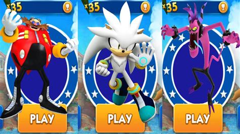 Sonic Dash Zazz Vs Nutcracker Silver Vs Eggman Characters Unlocked