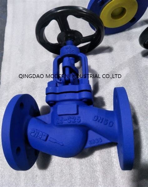 Din Cast Iron Bellow Pn Class Hand Wheel Globe Valve Flow Control