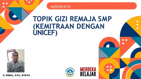 Aksi Nyata Topik Gizi Remaja Smp Ismailpdf