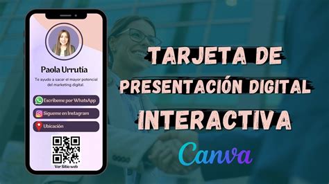 TARJETA DE PRESENTACIÓN DIGITAL INTERACTIVA YouTube