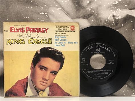 Elvis Presley King Creole Vol 1 EP 7 45 RPM 1958 Italy Rca Epa