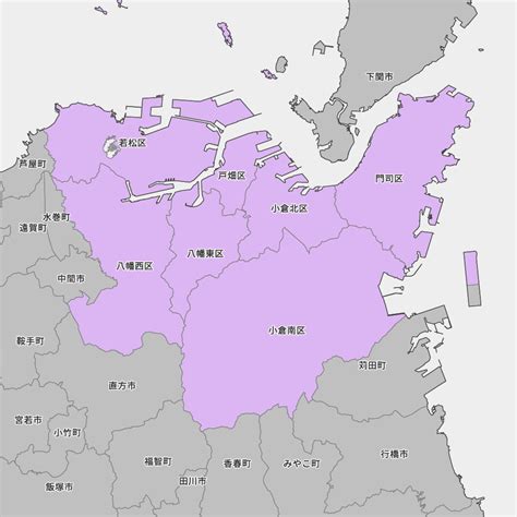 福岡県北九州市の地図 Map It マップ・イット