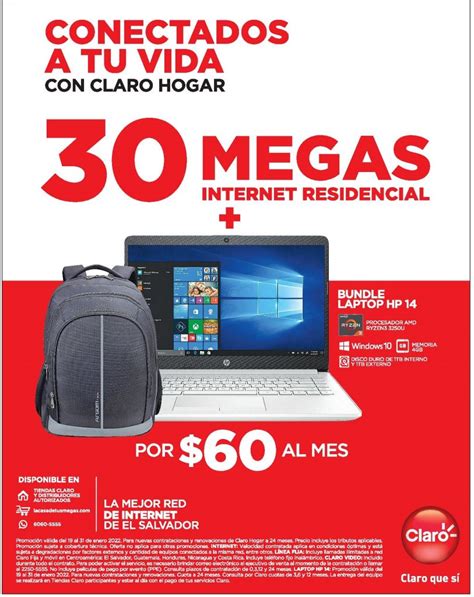 Oferta de Internet Residencial Más Computadora en Claro Hogar El