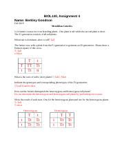 BIOL140 Assignment 4 1 Docx BIOL140 Assignment 4 Name Berkley