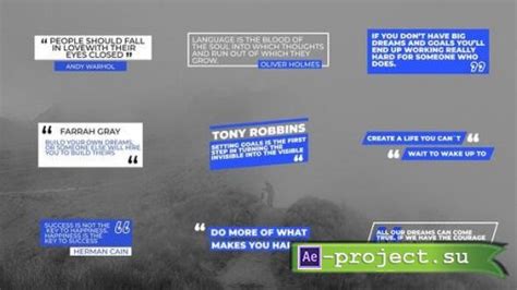 Videohive Quotes Titles After Effects Project For