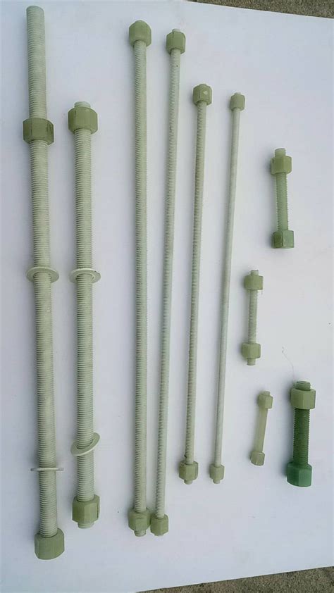 Fiberglass Grp Frp Hex Bolt And Nut Epoxy Resin Composite Bolt And Nut