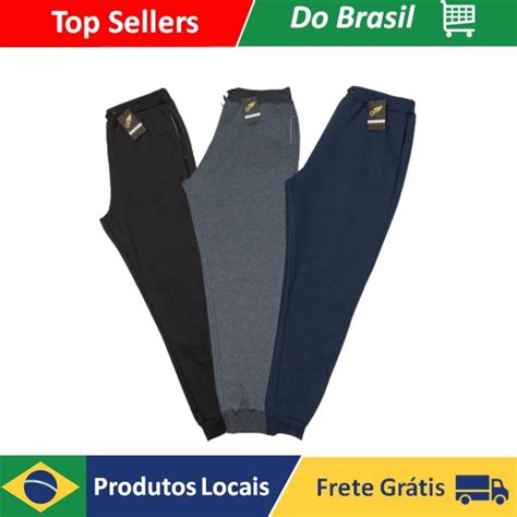 Kit Cal As Jogger De Moletom Grosso Flanelado Academia Treino Top