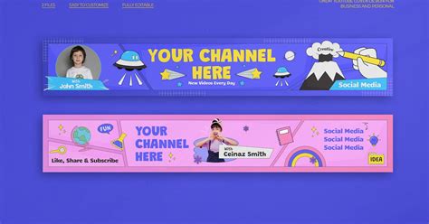 Kids YouTube Channel Art, Graphics - Envato Elements