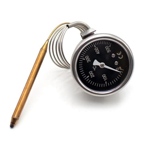 Pizza Stove 304 Stainless Steel Thermometer Pointer Type Temperature Display Metal Plate