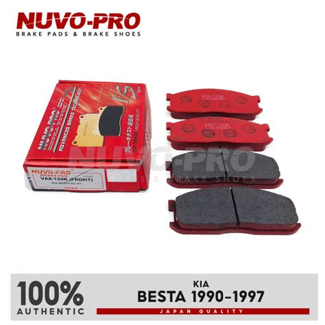 Nuvo Pro Brake Pad Front Kia Besta 1990 1997 VAX 133K SET Lazada PH