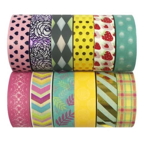 Wrapables Washi Masking Tape Collection Set Of Wpset Pieces