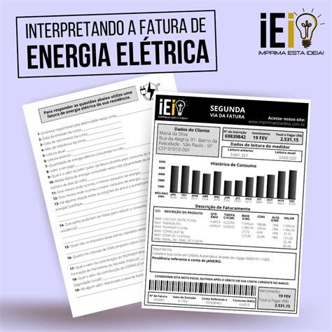 Interpretando a Fatura de Energia Elétrica Imprima esta Ideia