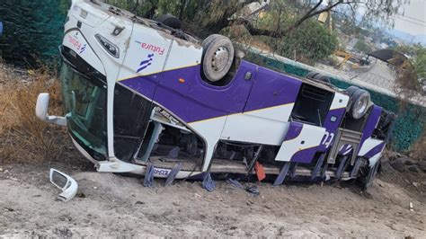 Vuelca Autobús En La México Pirámides Hay Varios Heridos Uno Tv