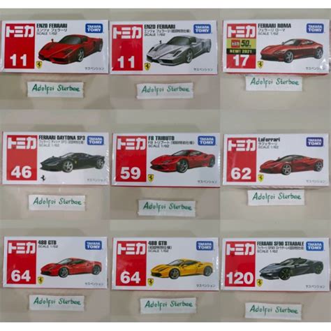 Jual Tomica Takara Tomy 11 Enzo Ferrari Ferari Ferarri 17 Ferrari Roma