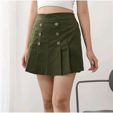 Jual Hot Pants Celana Rok Skort Pendek Wanita Rok Celana Kekinian Shopee Indonesia