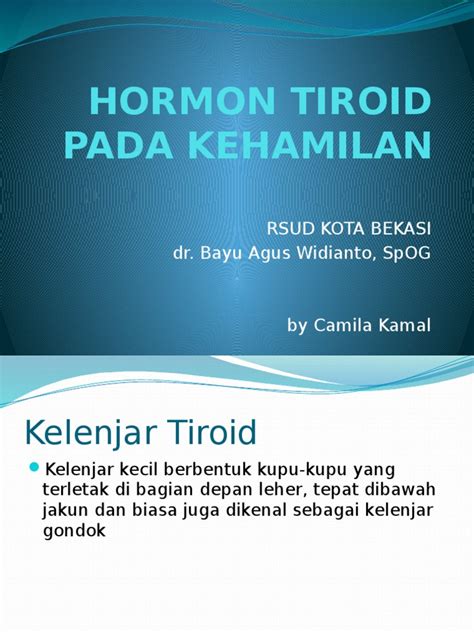 Pdf Ppt Referat Tiroid Pada Kehamilan Dokumentips