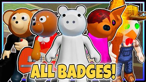 How To Get All Badges In Piggy Rp Custom Skin Roblox Youtube