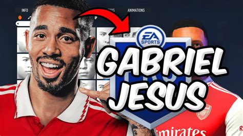 FIFA 23 VIRTUAL PRO LOOKALIKE TUTORIAL Gabriel Jesus YouTube