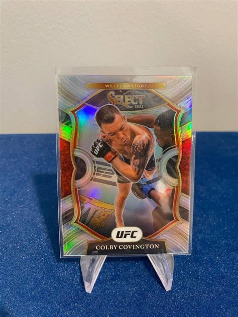 2021 Panini Select UFC Concourse Silver Prizm 30 Colby Covington For