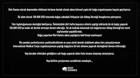 VALORANT TÜRKİYE on Twitter Riot Games olarak depremden etkilenen