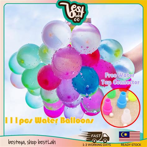 Bestlahh 111pcs Magic Water Balloons Swimming Pool Instant Fill Self