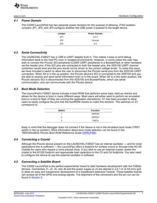 Texas Instruments Launchxl F Datasheet Pdf