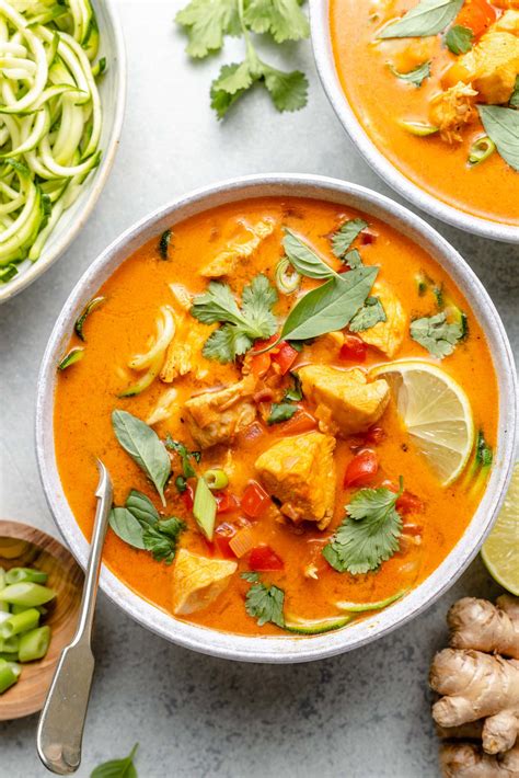 Red Curry Chicken Soup All The Healthy Things