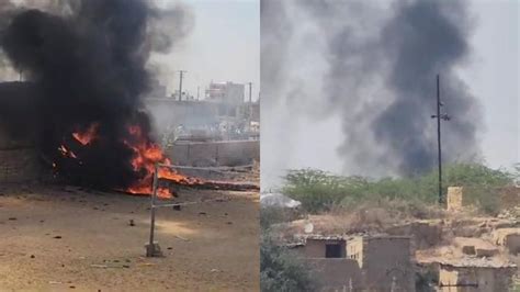 Iafs Tejas Aircraft Crashes Near Jaisalmer Pilot Ejects Safely