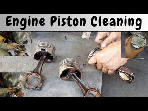 Cleaning The Carbon Of Car Pistons Easy Way To Clean Car Pistons