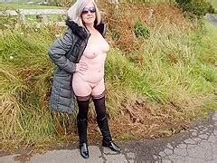 Naked Under Coat Flashing PornZog Free Porn Clips