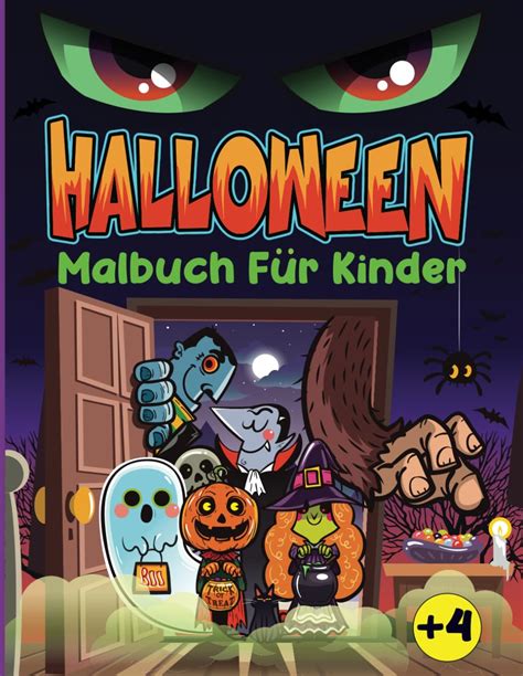 Halloween Malbuch für Kinder Großes Halloween Ausmalbuch mit