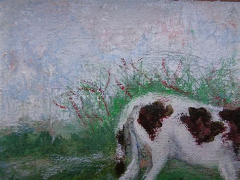 Small 6 X 8 AMERICAN PAINTING Cow in Spring Landscape - Etsy