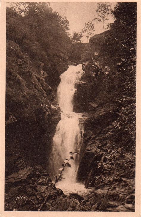 La région du limousin la cascade de Gimel Carte postale ancienne et