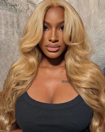 Amazon Spou Honey Blonde Wig Human Hair Colored Body Wave