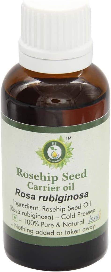 R V Essential Pure Rosehip Seed Carrier Oil 30ml 1 01oz