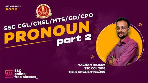 Pronoun Part General English Ssc Malayali Online Course Cgl