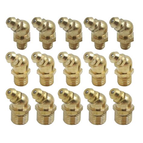 X Autohaux Brass M M M Thread Degree Angle Grease Nipple