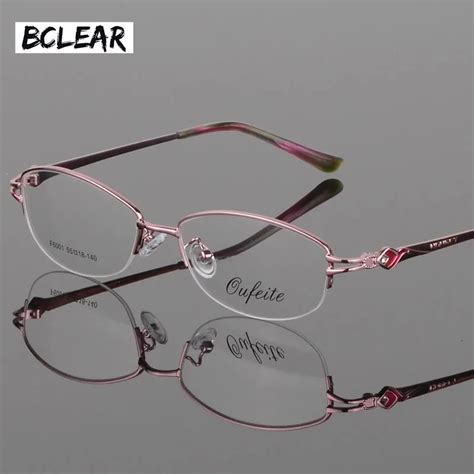 Bclear Culos Femininos Vintage Arma O De Metal Culos Meio Aro Lentes