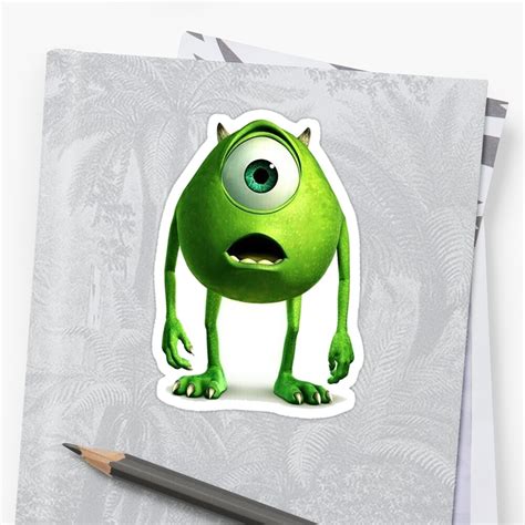 Mike Wazowski Sticker By Emkennedy98 Redbubble