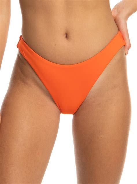 Roxy Bikinis Beach Classics High Leg Bikini Bottoms Tigerlily Women