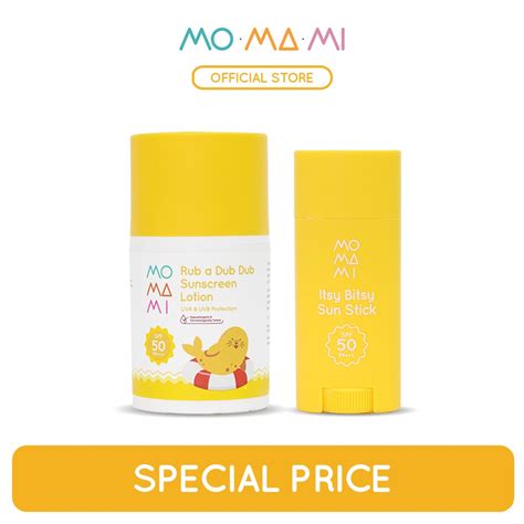 Jual Momami Rub A Dub Dub Sun Lotion And Itsy Bitsy Sun Stick Bundle