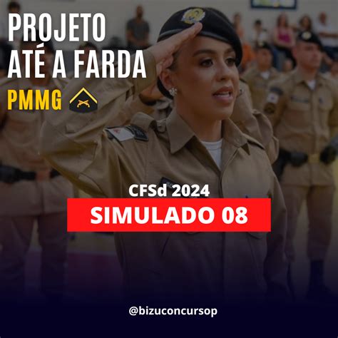 Simulado P S Edital Cfsd Pmmg Bizu Concursos P Blicos Hotmart