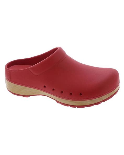 Dansko Kane Lifestyle Slip On Clogs In Red Lyst